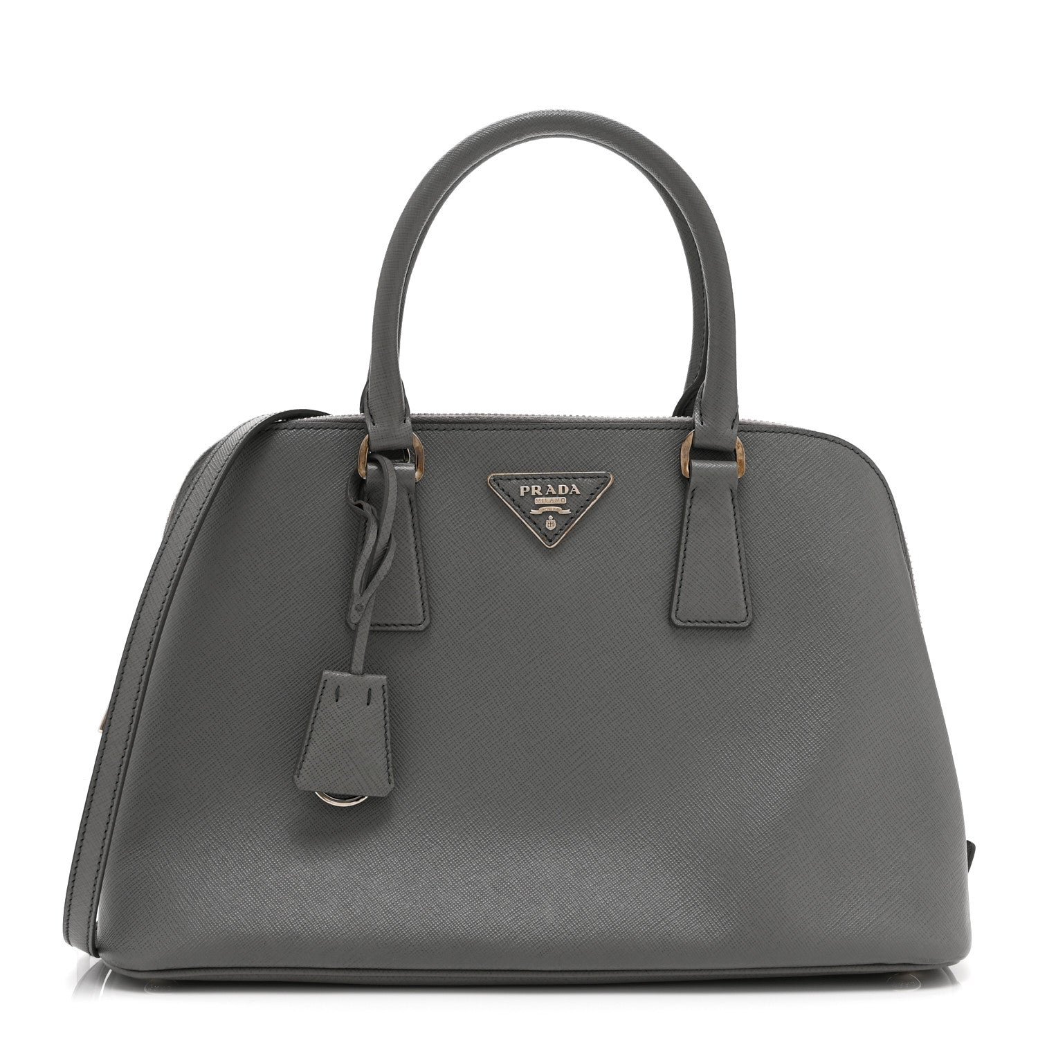 Prada Saffiano Lux Medium Promenade Tote Marmo