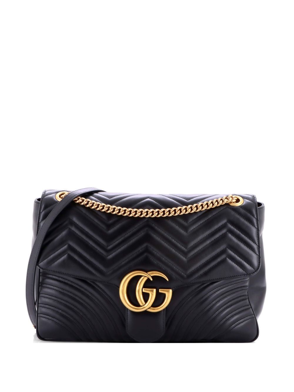 GG Marmont Flap Bag Matelasse Leather Large shoulder bag