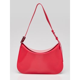 Bottega Veneta Bottega Veneta Firework Pink Smooth Calfskin Leather Metal Loop Shoulder Bag