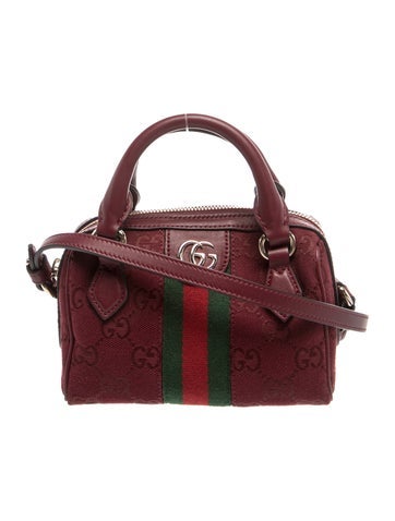 GG Canvas Boston Mini