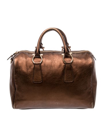 Leather Top Handle Bag