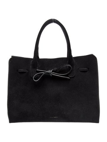 Suede Top Handle Bag