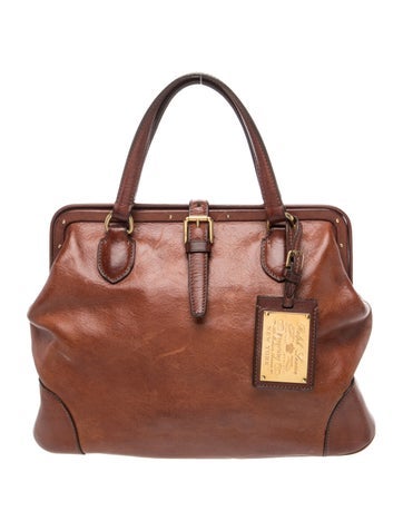 Leather Top Handle Bag