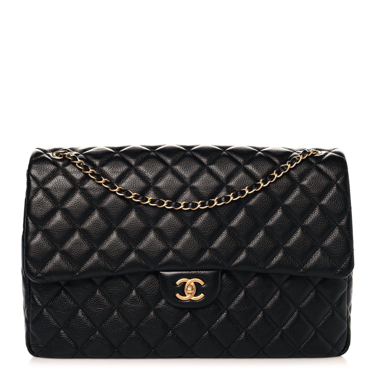 Chanel Caviar Quilted XXL Travel Flap Bag Black