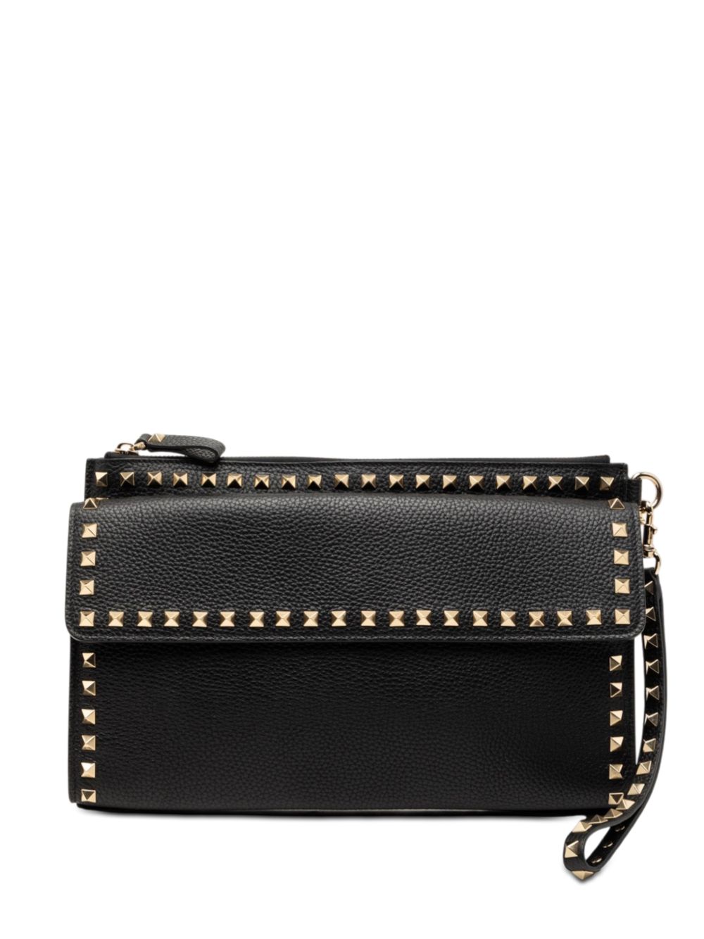 Valentino Garavani 2000-2017 Grained Calfskin Rockstud Wristlet clutch bag