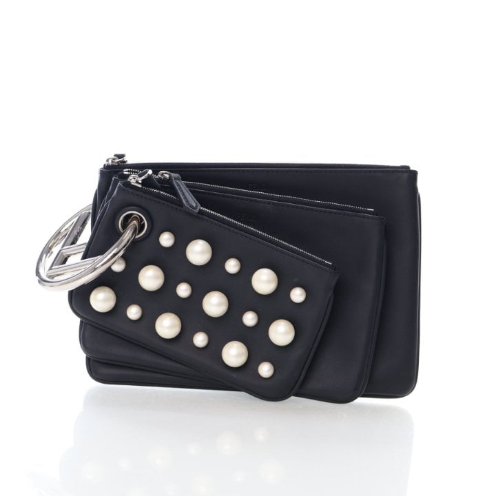 Fendi Triplette Pearl Pouch