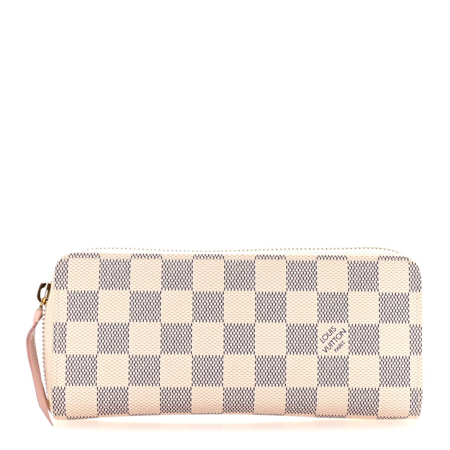 Louis Vuitton Damier Azur Clemence Wallet Rose Ballerine