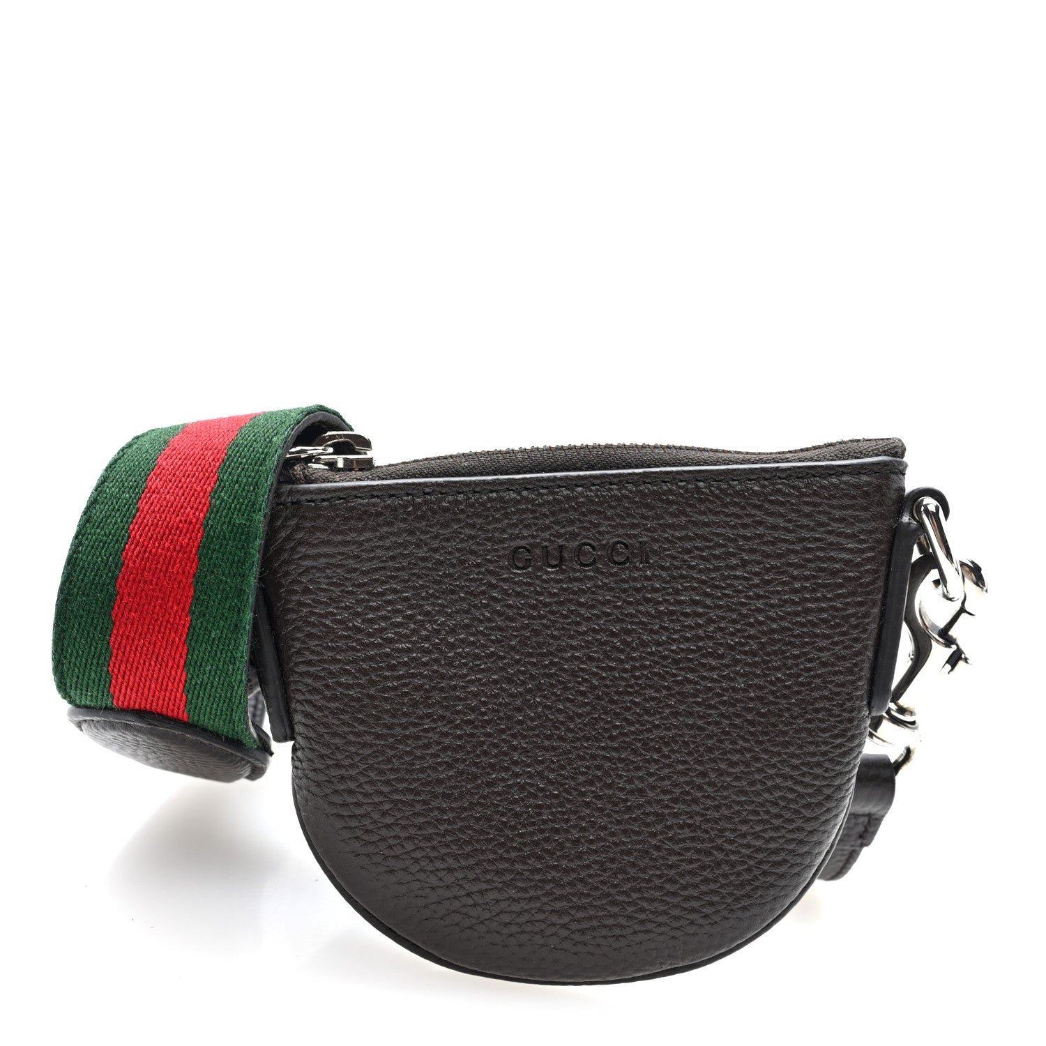 Gucci Pebbled Calfskin Mini B Shoudler Bag Brown