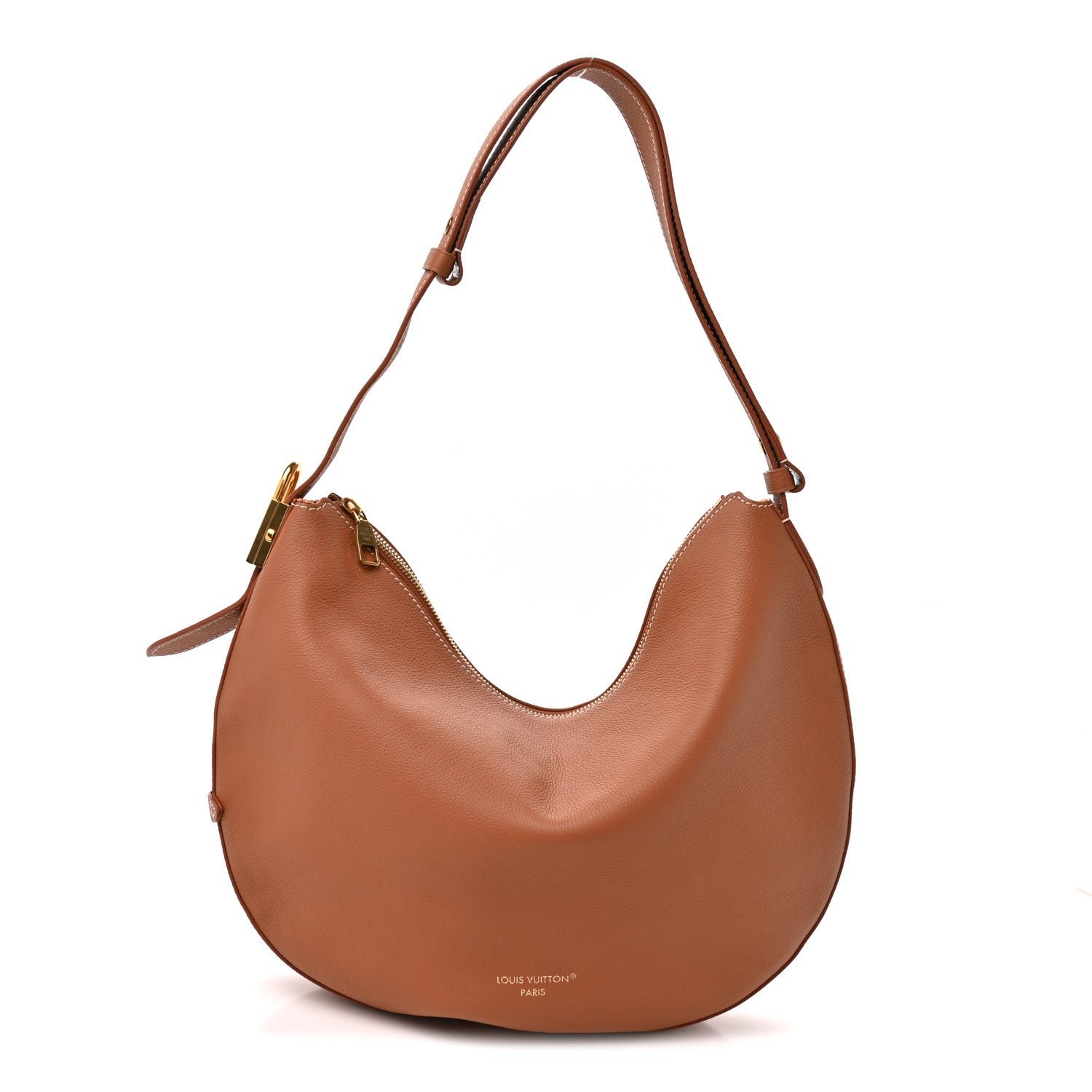 Louis Vuitton Calfskin Low Key Cookie MM Cognac