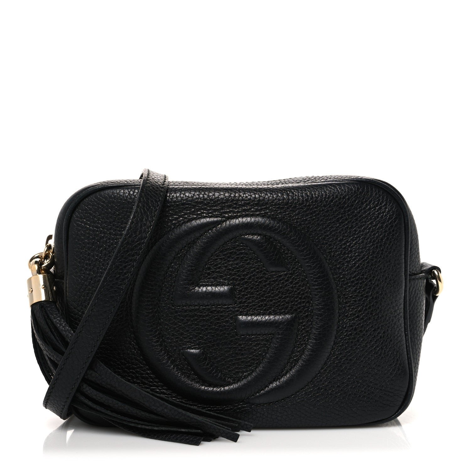 Gucci Pebbled Calfskin Small Soho Disco Bag Black