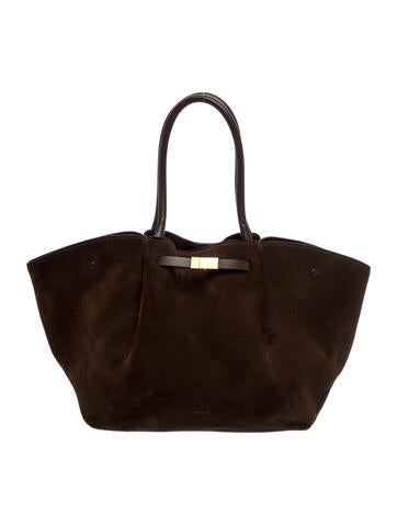 Suede New York Tote Bag Large