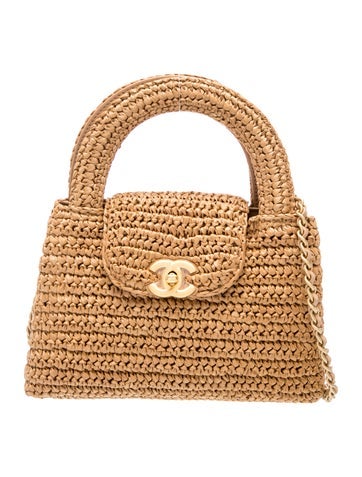 2026 Raffia Nano Kelly Shopper