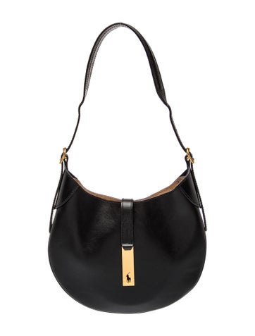 Leather Polo Polo ID Shoulder Bag Small