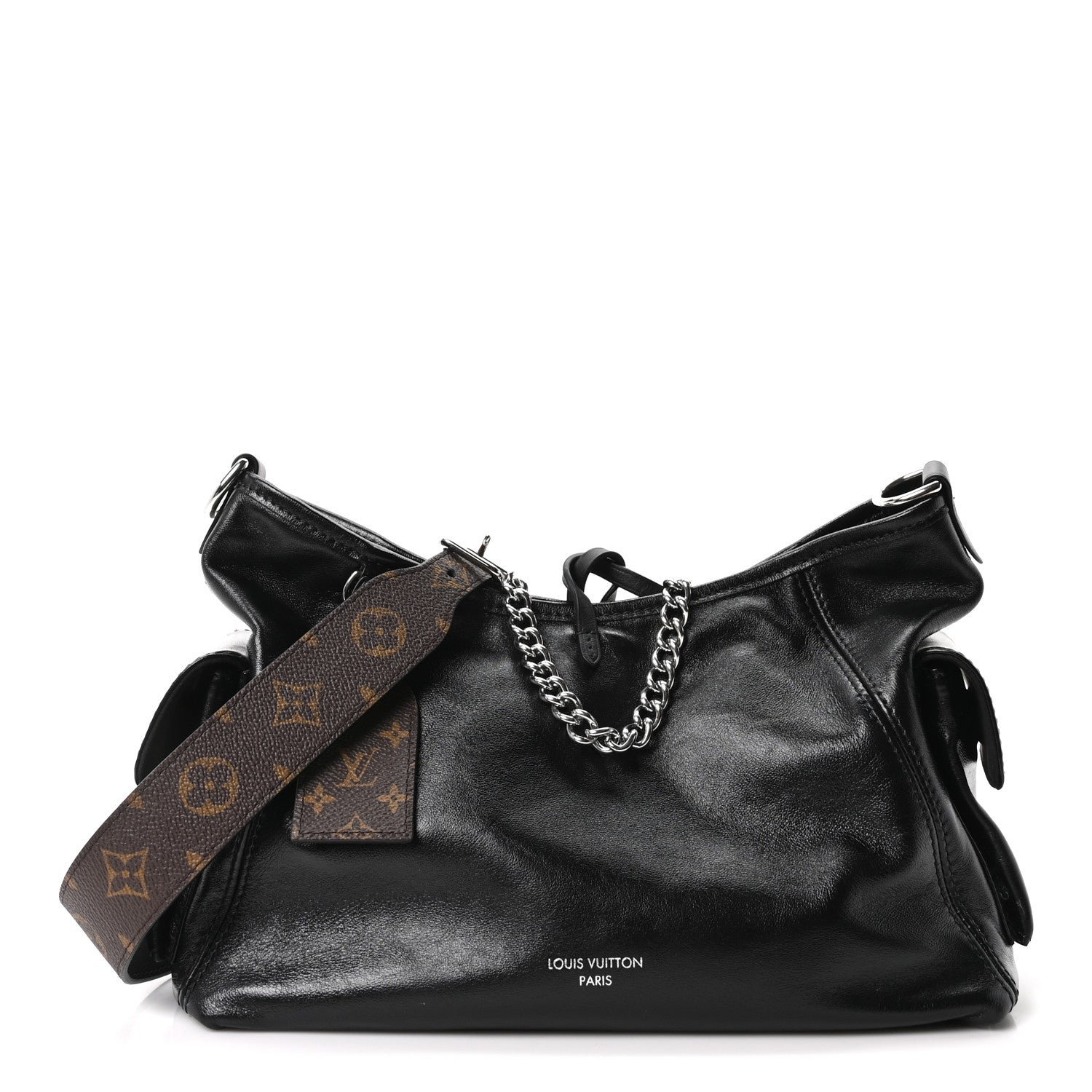Louis Vuitton Lambskin CarryAll Cargo Vibe PM Black