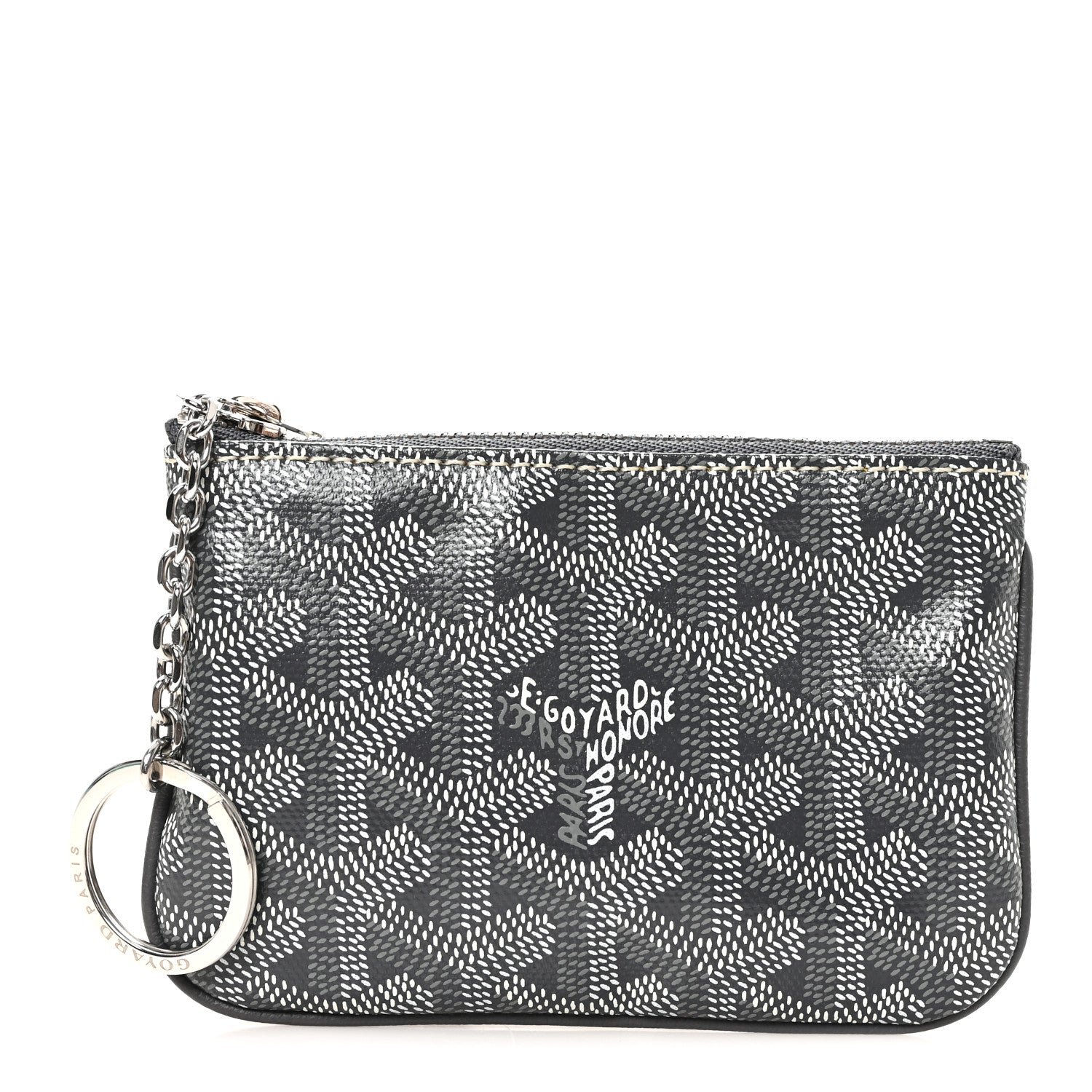 Goyard Goyardine Nano Senat Key Pouch Grey