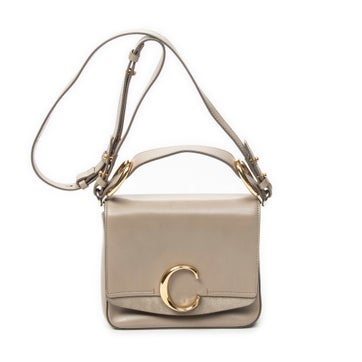 Leather Small C Crossbody