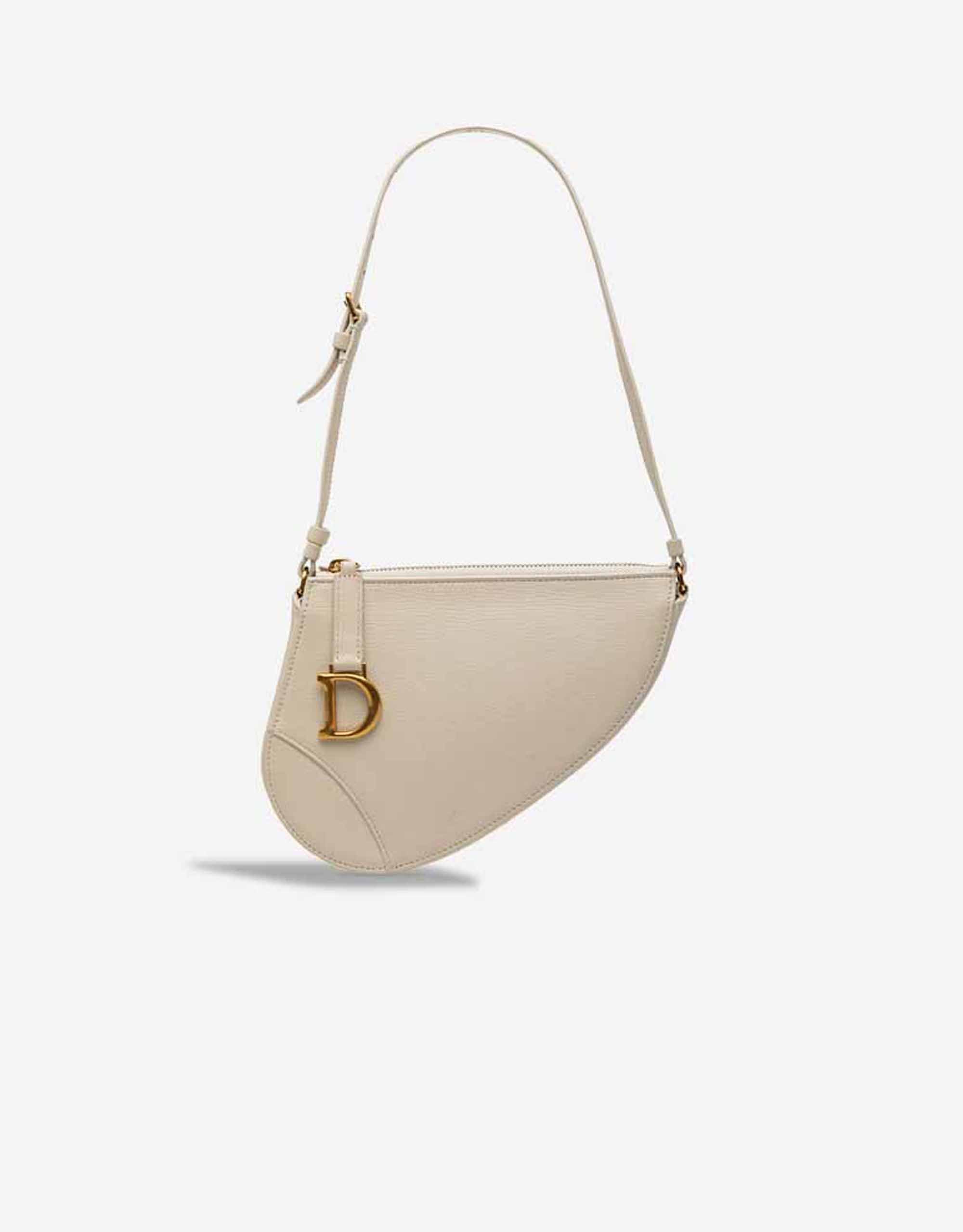 
		Saddle Pochette Goat Ivory    
