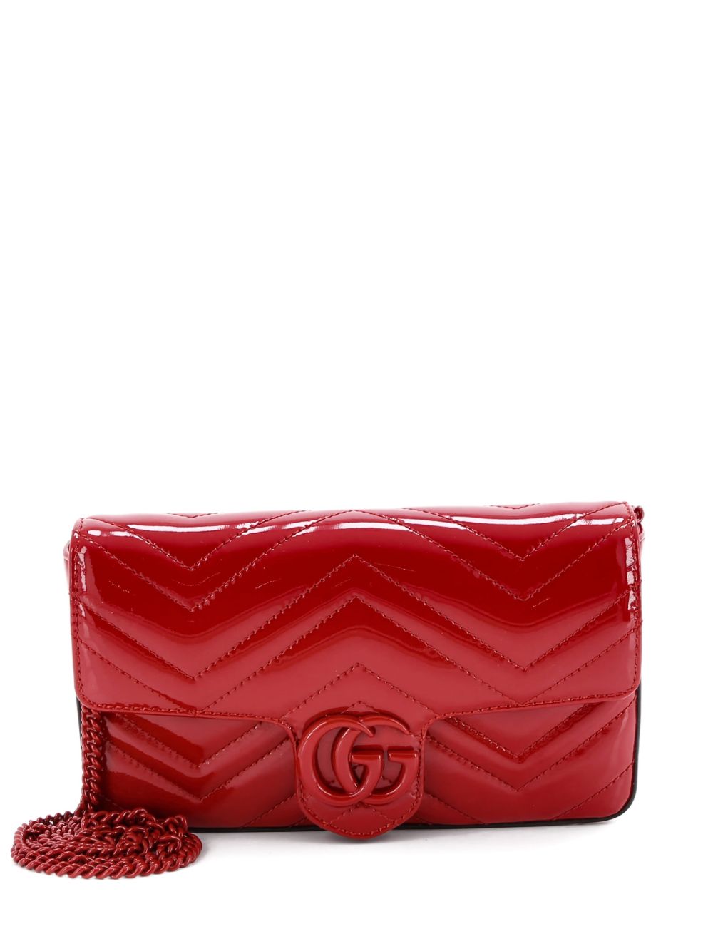 Gucci GG Marmont Flap Bag Matelasse Patent Mini crossbody bag