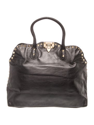 Rockstud Top Handle Bag
