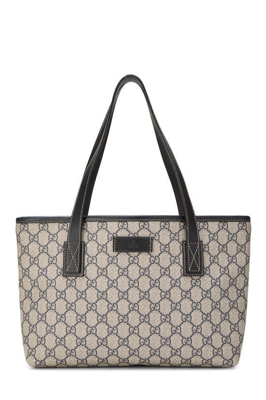 Navy Original GG Supreme Canvas Tote Small
