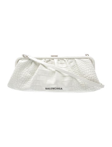 Embossed Leather Evening Bag