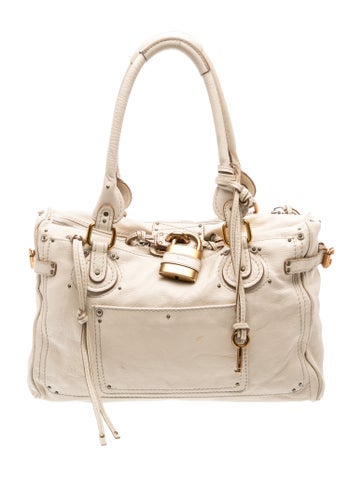 Leather Vintage Chole Paddington Leather Satchel