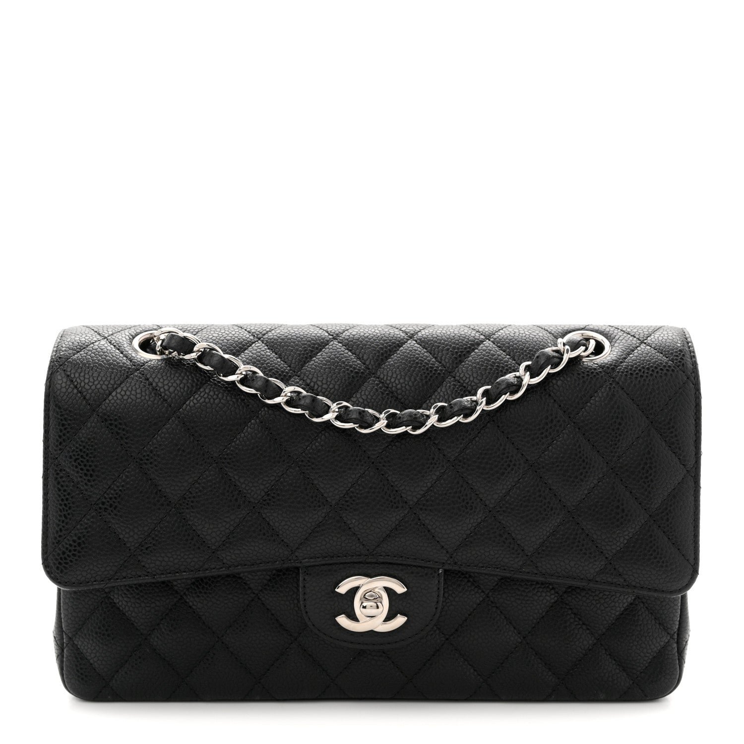 Chanel Caviar Quilted Medium Double Flap Black