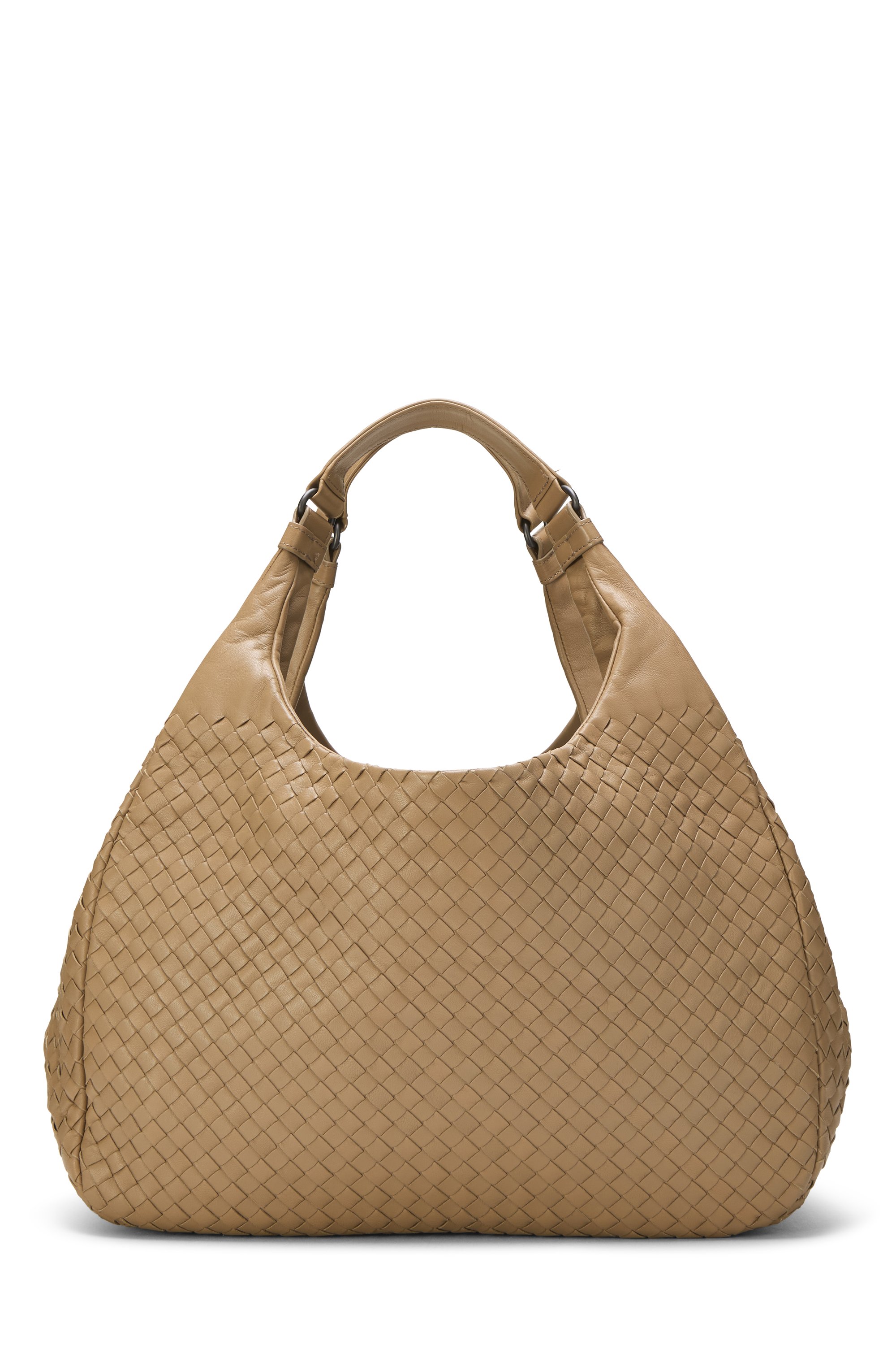 Beige Intrecciato Campana Tote Large