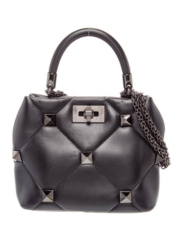 Rockstud Top Handle Bag