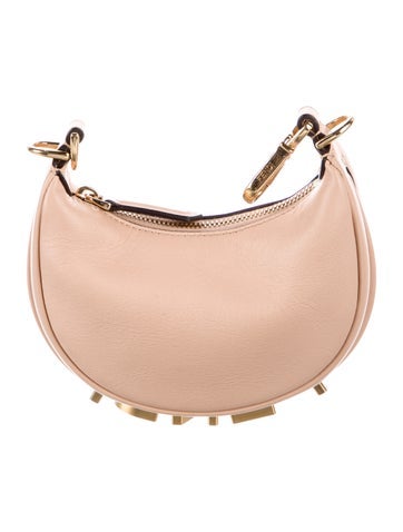 Leather Fendigraphy Hobo Bag Nano