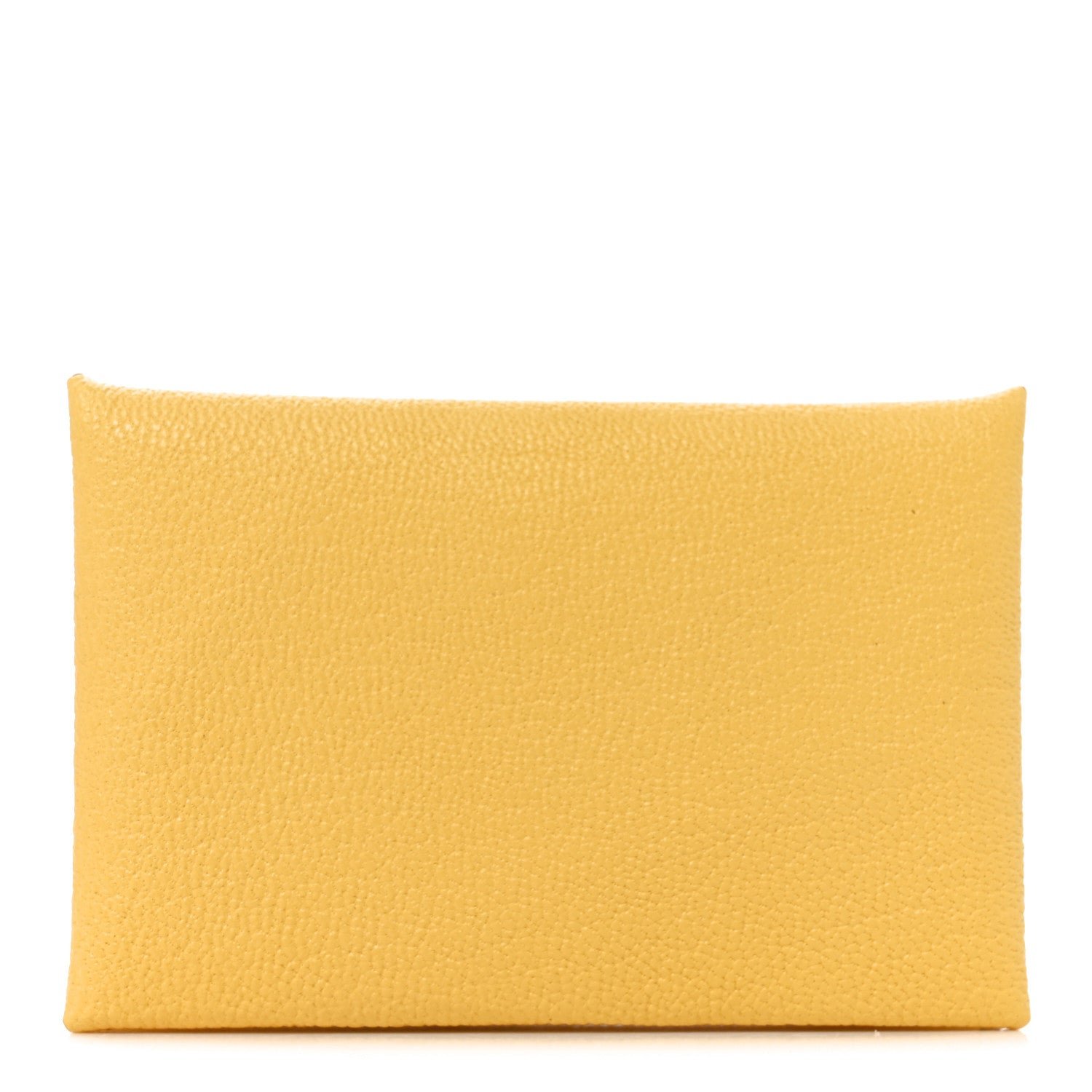 Hermes Chevre Mysore Calvi Card Case Jaune Citron