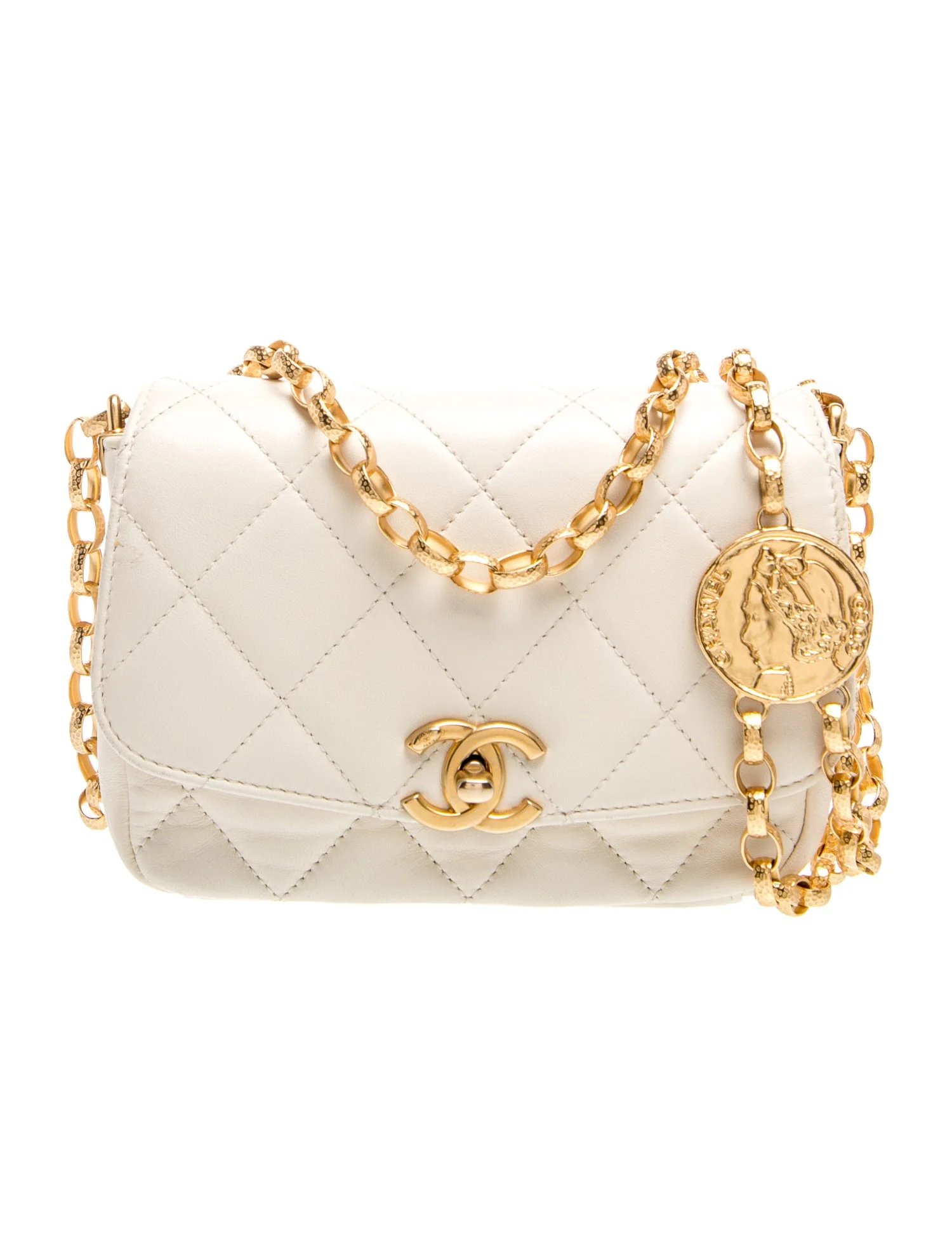Quilted CC Coin Flap Bag