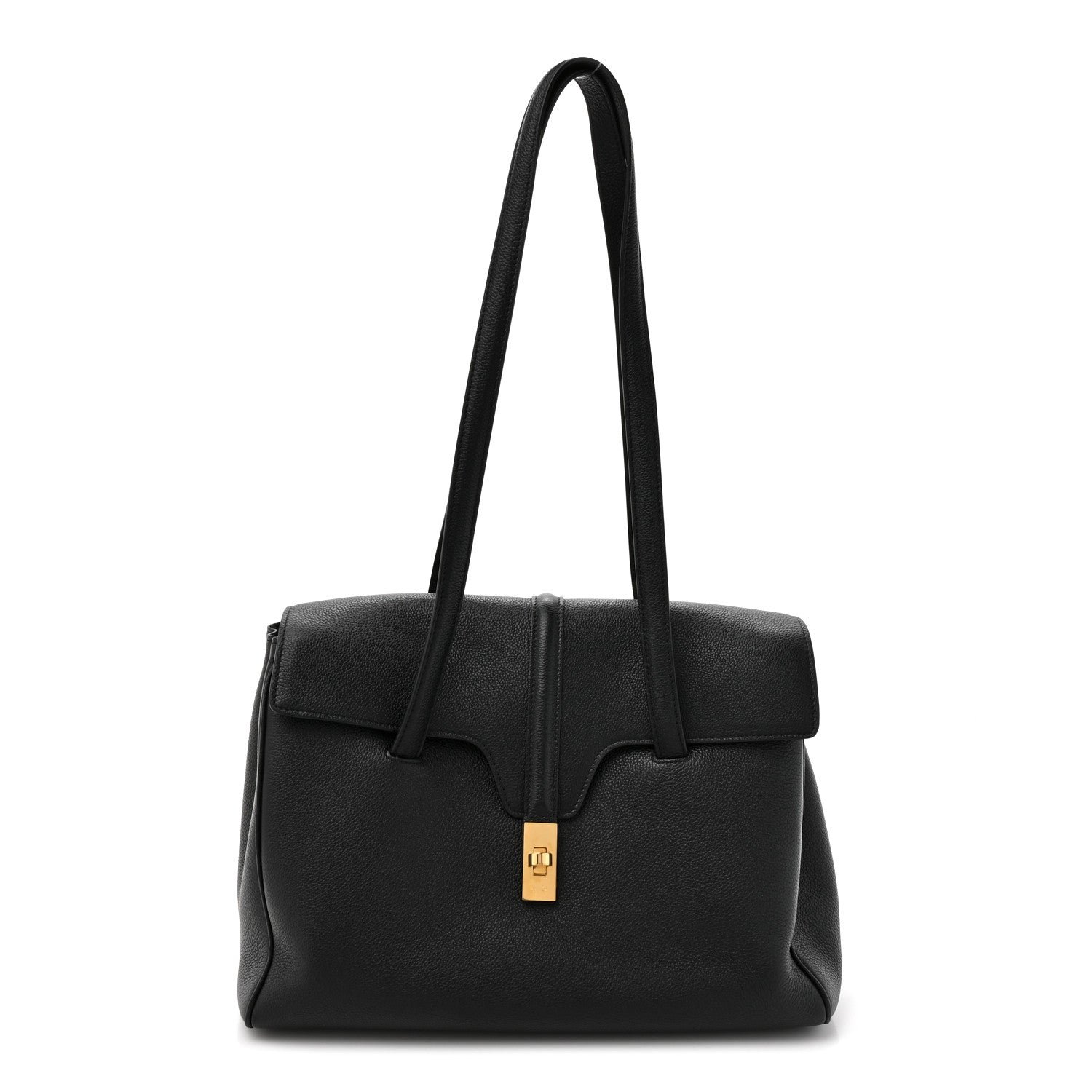 Celine Supple Grained Calfskin Medium Soft 16 Bag Black