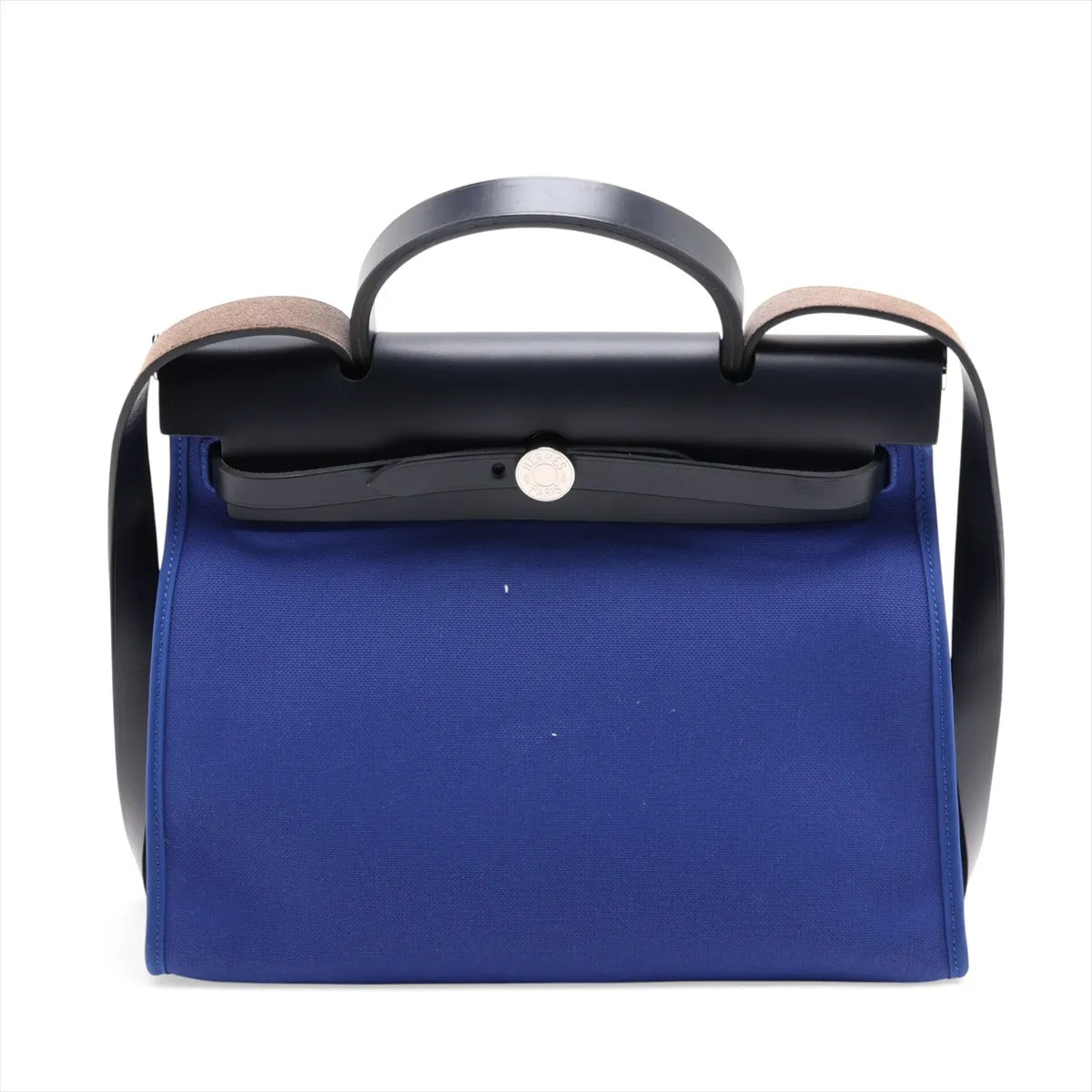 Hermès Herbag Zip PM Twal Military x Vash Hunter Blue x Black Silver Metal Fitti