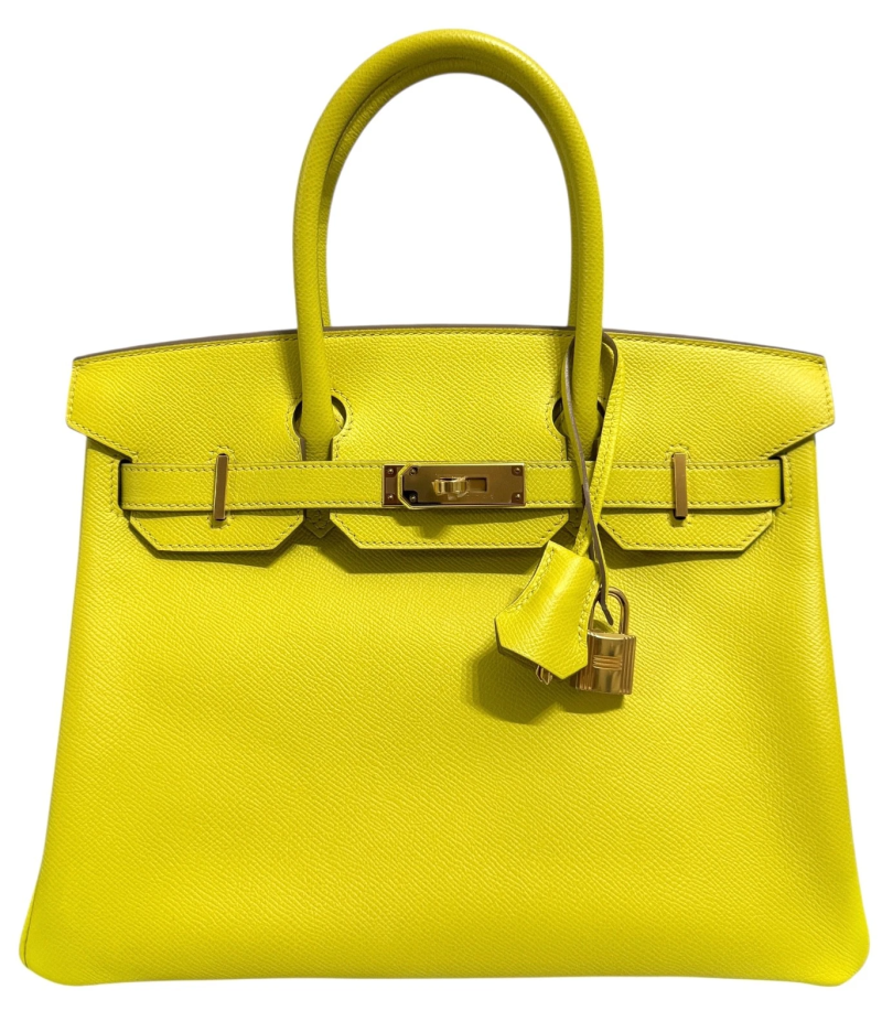 Hermes Lime Epsom Birkin 30 Gold Hardware, 2020