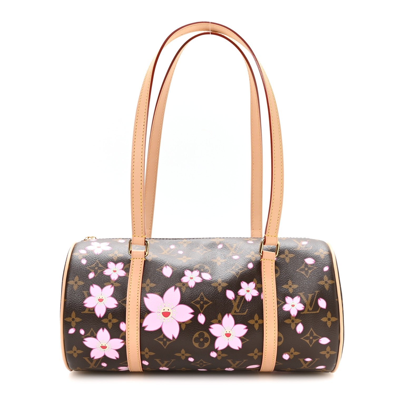Louis Vuitton LV X TM Monogram Cherry Blossom Papillon Sakura Brown