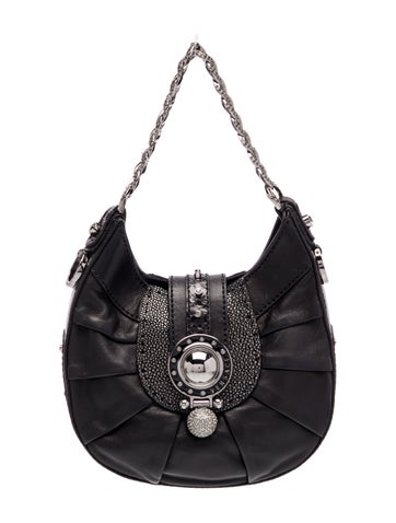 Versace Leather Top Handle Bag