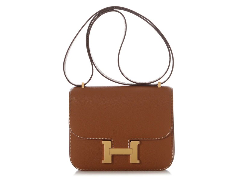 Hermes Gold Epsom Constance Mirror 18 Gold Hardware, 2023