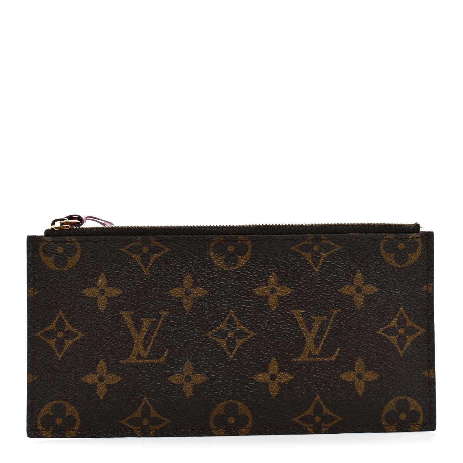 Louis Vuitton Monogram Felicie Chain Wallet Zippered Insert Fuchsia