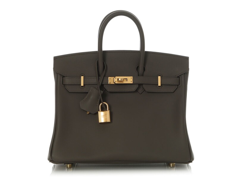 Hermes Etain Swift Birkin 25 Gold Hardware, 2025