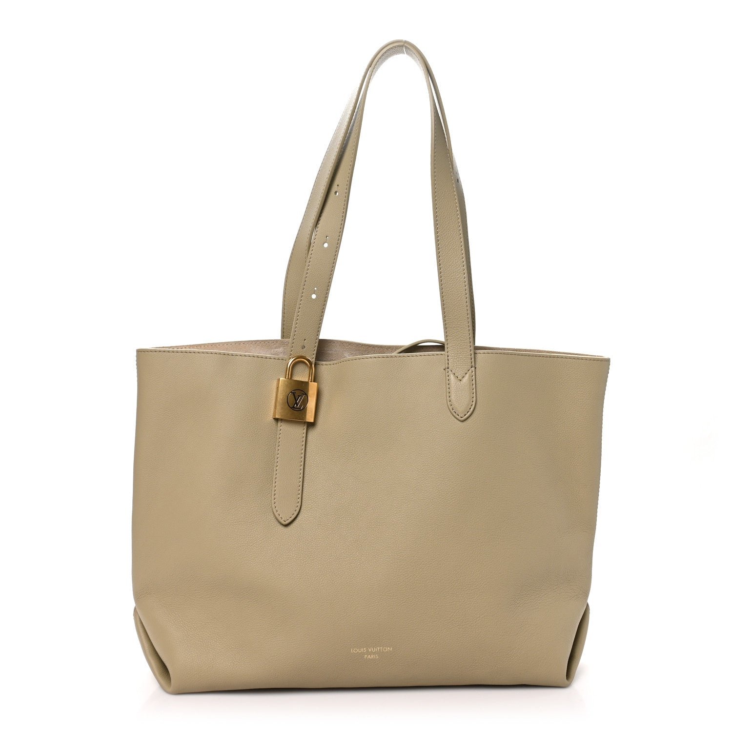 Louis Vuitton Grained Calfskin Low Key Cabas MM Clay