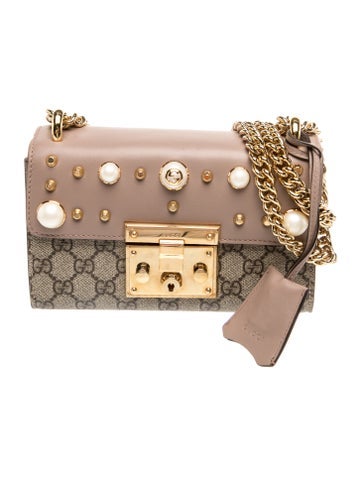 Faux Pearl Padlock Small