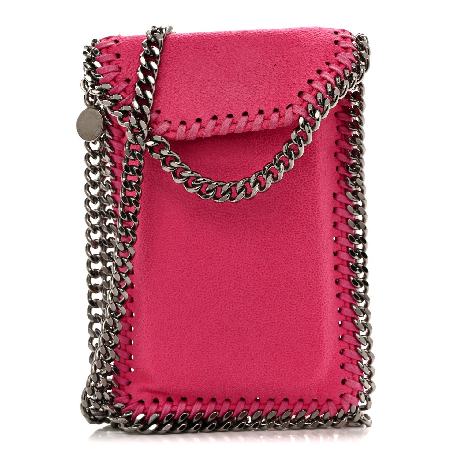 Stella McCartney Stella McCartney Shaggy Deer Phone Holder Crossbody Hot Pink