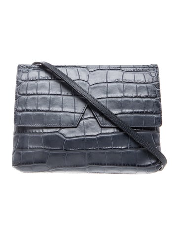 Embossed Leather Crossbody Bag