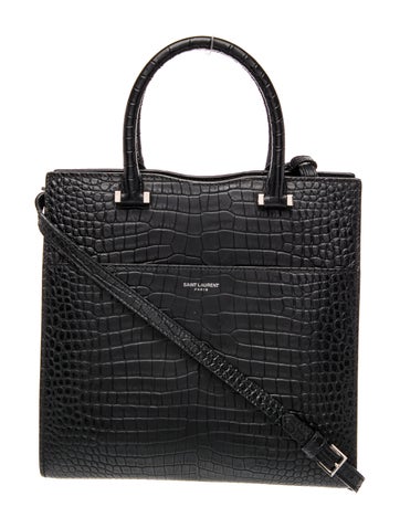 Saint Laurent Embossed Leather Uptown