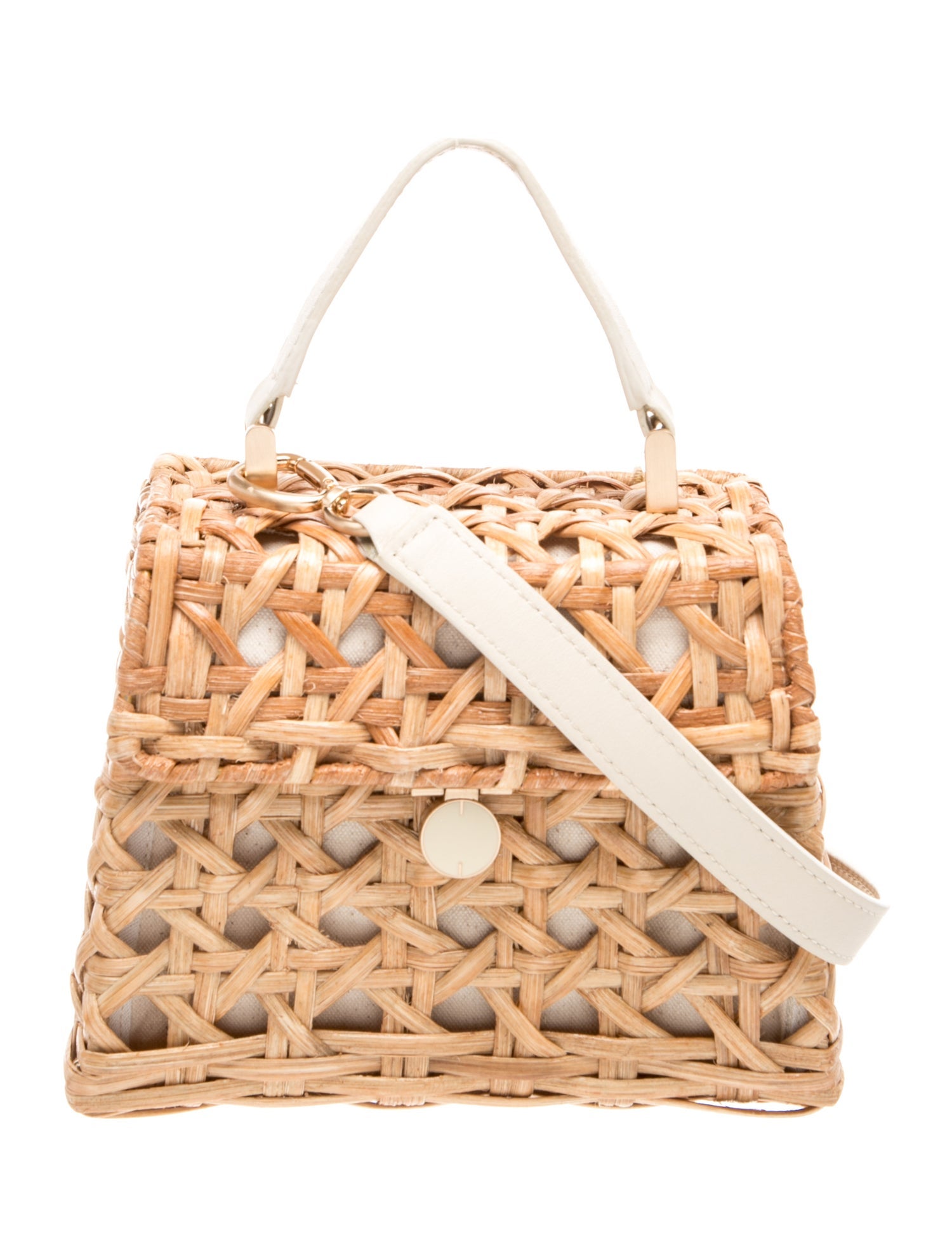 Wicker Top Handle Bag