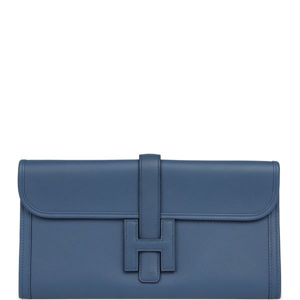 Hermes Hermes Jige Elan 29 Bleu Agate Swift