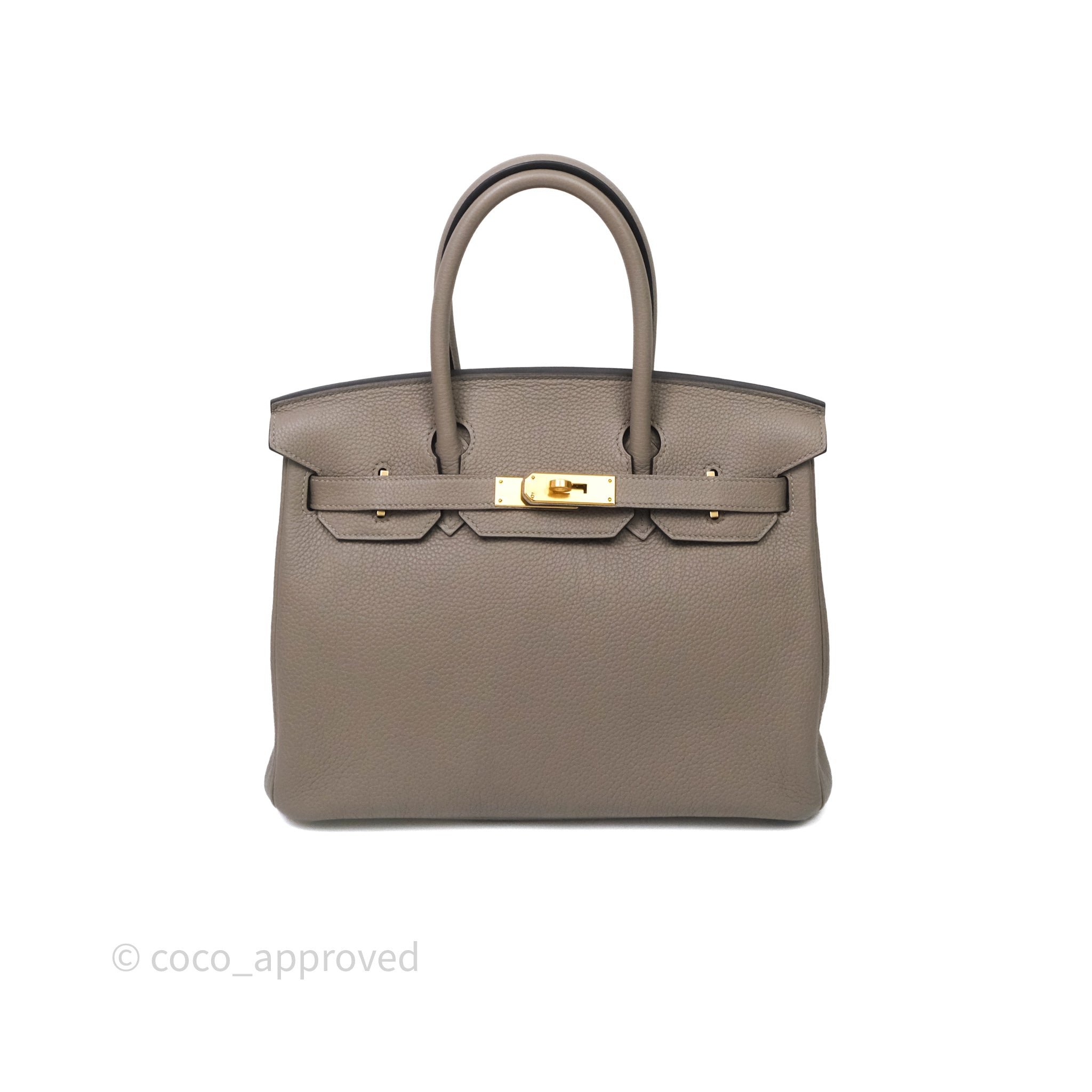 Hermès Birkin 30 Gris Asphalte M8 Togo Gold Hardware