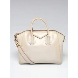 Givenchy Givenchy Grey Smooth Calfskin Leather Medium Antigona Bag	