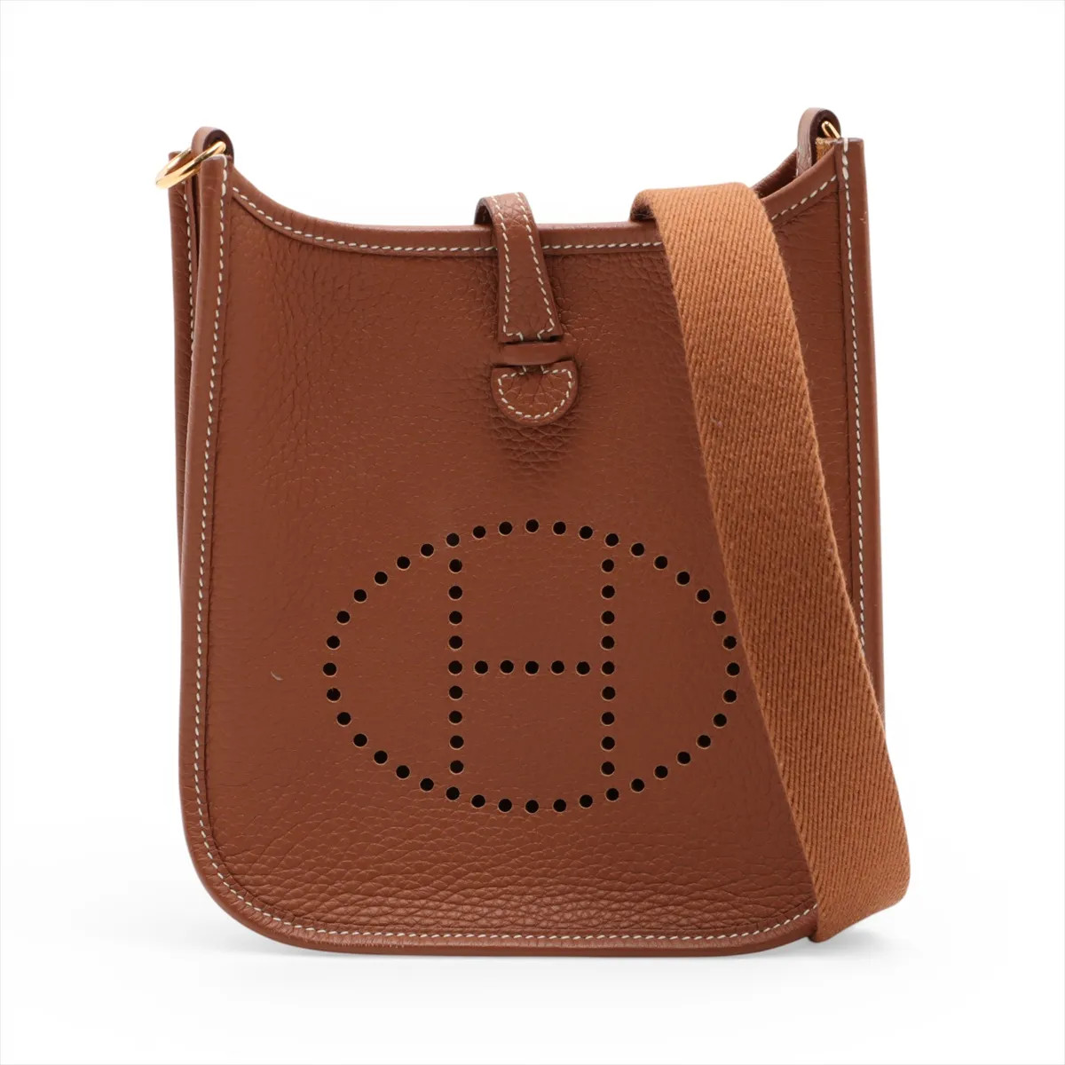 Hermès evelyn 16 TPM Amazon Taurillon Clemence Gold Gold Metal Fittings